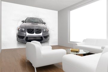 WandbilderXXL Fototapete Beamer, glatt, Classic Cars, Vliestapete, hochwertiger Digitaldruck, in verschiedenen Größen