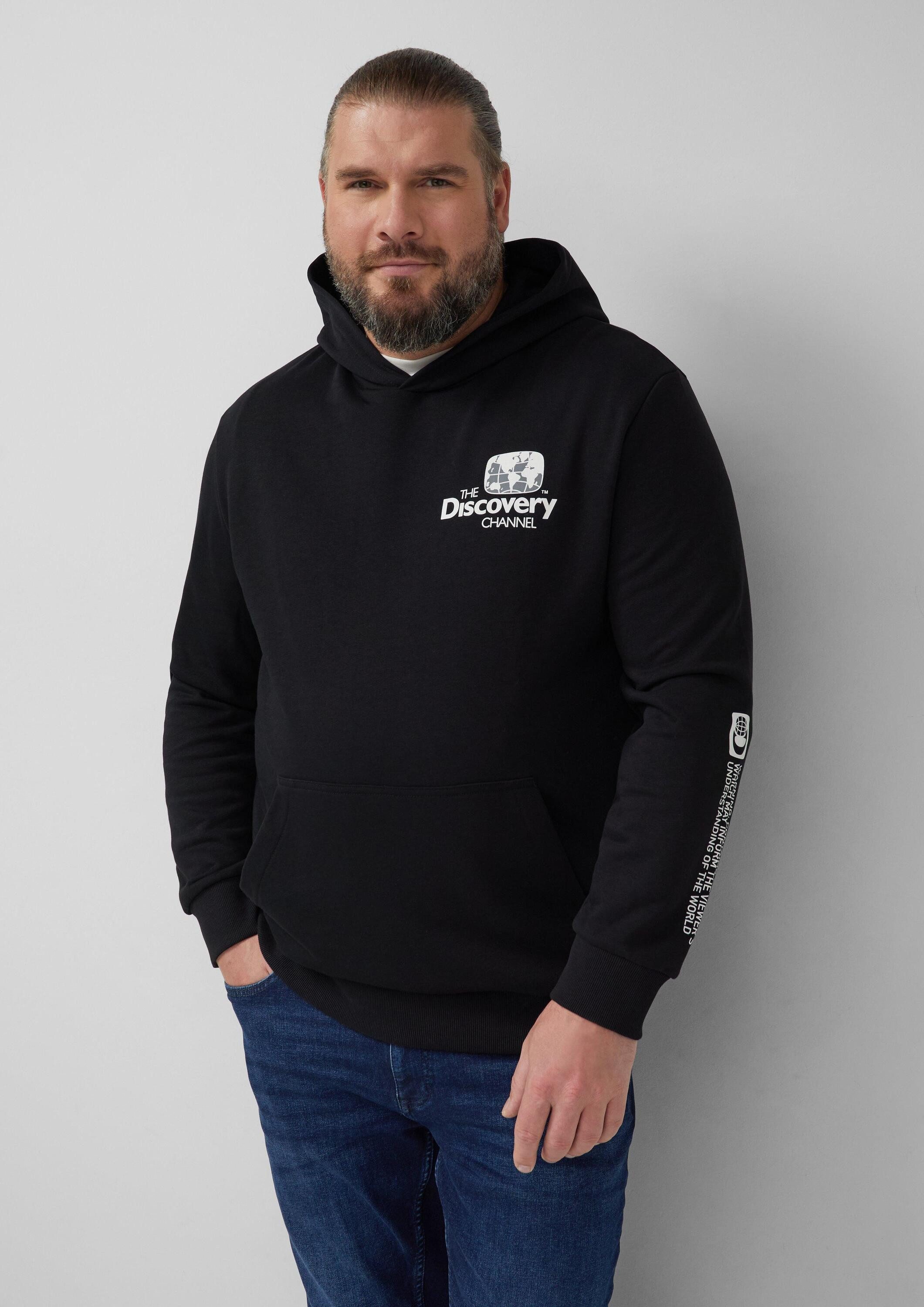 s.Oliver Sweatshirt Sweatshirt Softer Hoodie im Relaxed Fit mit Artwork