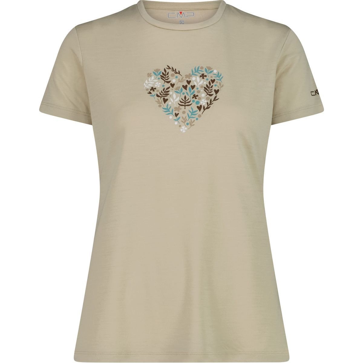 CMP Kurzarmshirt Woman T-shirt Hochfunktionelles T-Shirt aus Merinowolle und Kunstfasern, ideal für