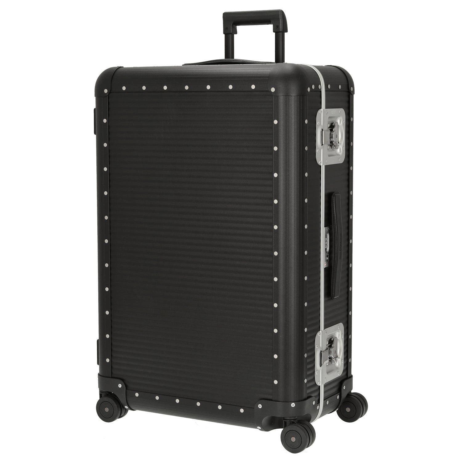 FPM Koffer Milano Bank aluminum Spinner 76 - 4-Rollen-Trolley 75 cm (caviar, 4 Rollen