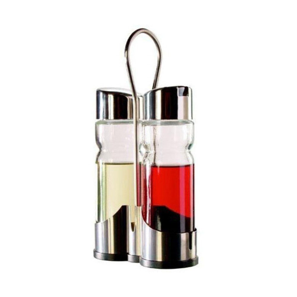 cent Menage-Set Menagen-Set Essig und Öl 3-tlg. edelstahl, (Set), Menagen-Set Essig und Öl, 3-tlg., 18/8 Edelstahl, edelstahl