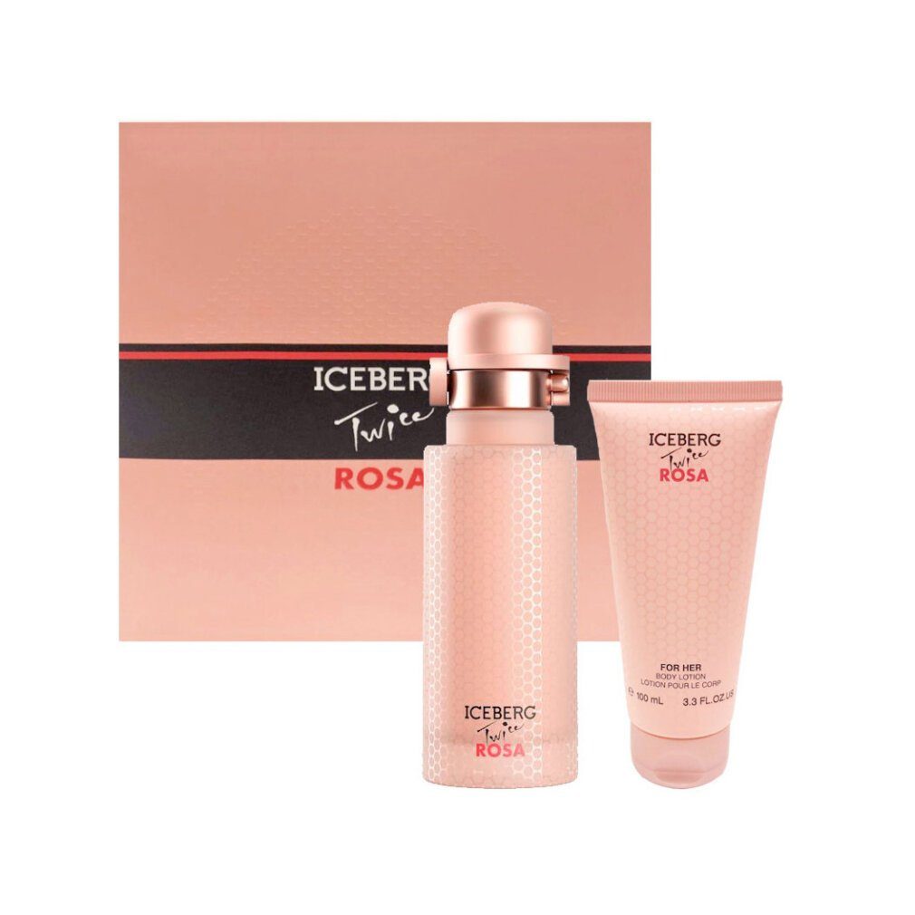 ICEBERG Eau de Toilette Twice Rosa EdT 125ml Spray Locion Perfumada Corporal 100ml