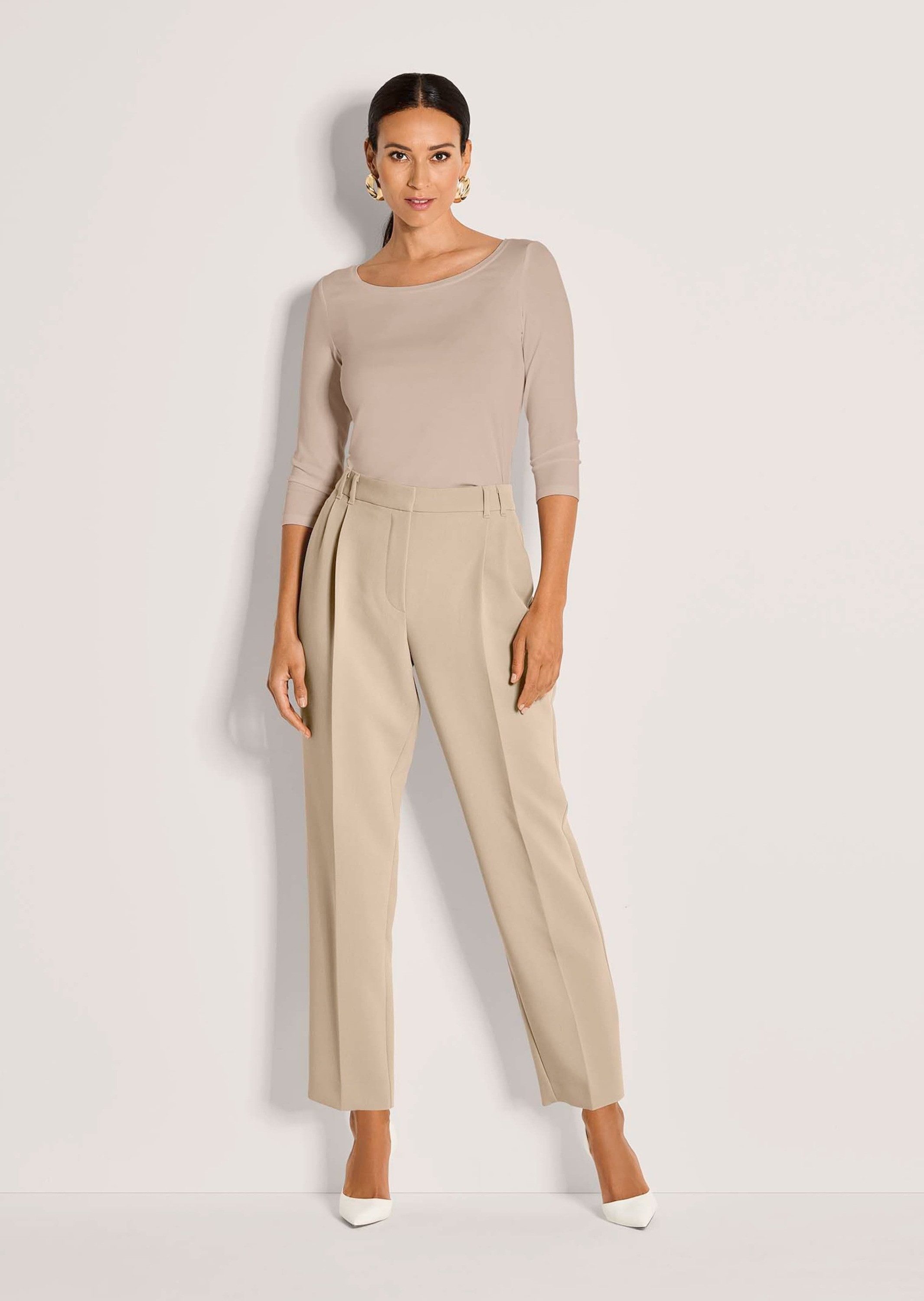 MADELEINE Bundfaltenhose Bundfaltenhose mit Stretch-Komfort Schmal zulaufen günstig online kaufen