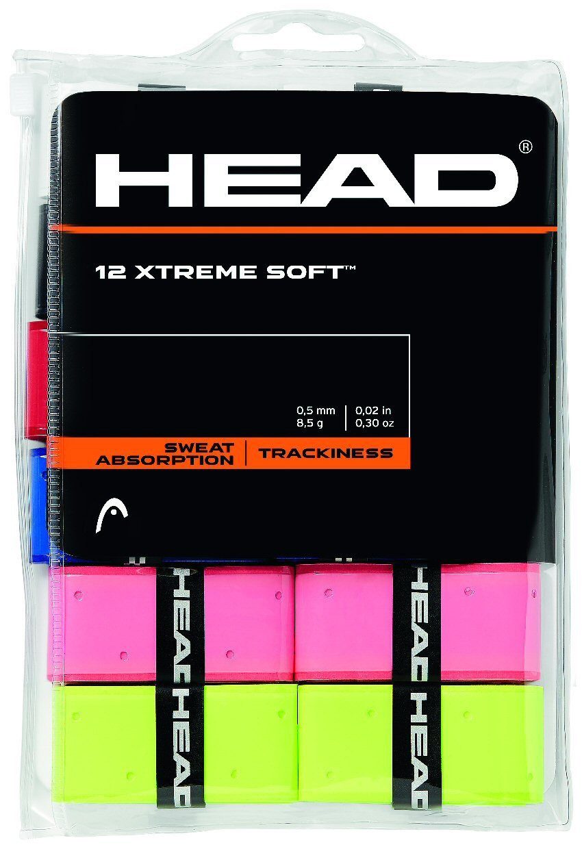 Head Griffband Overgrip Xtreme Soft 0.5mm farblich sortiert 12er Clip-Beutel