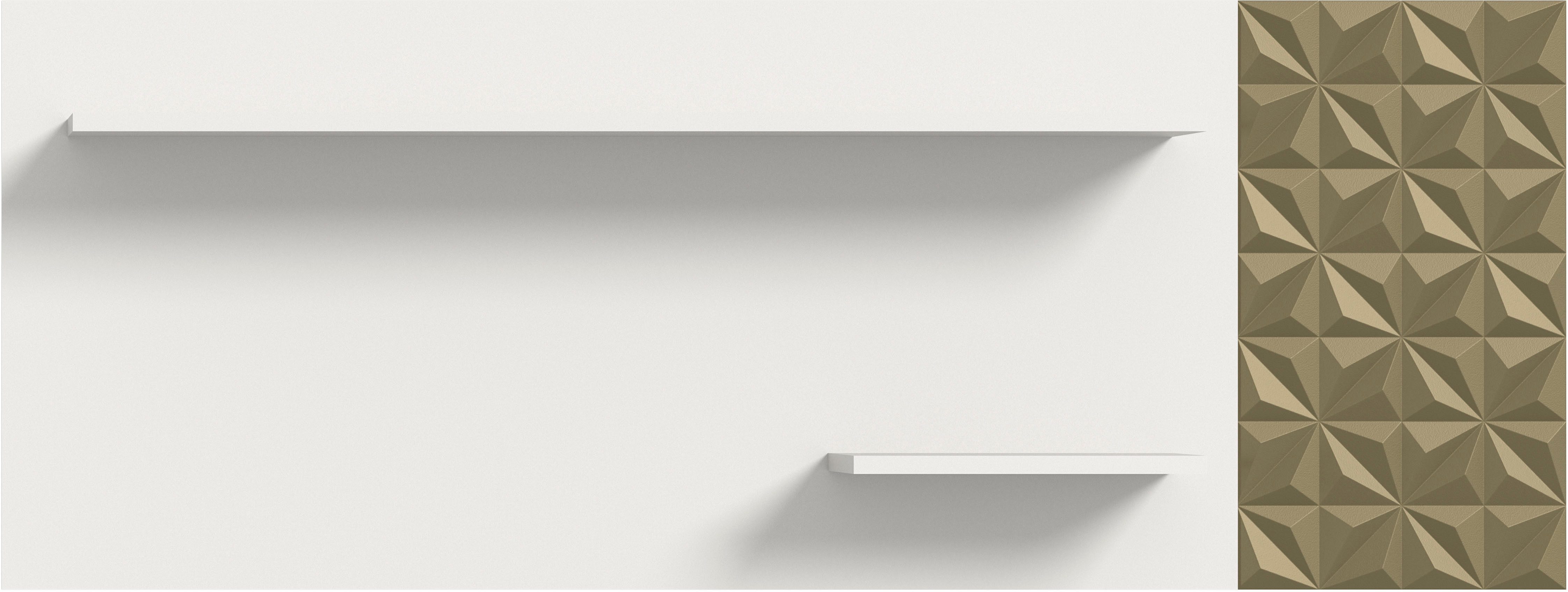 INOSIGN Wandboard Vicenza, Breite 140 cm, Ornamentabsetzung, 2 Ablageböden, günstig online kaufen