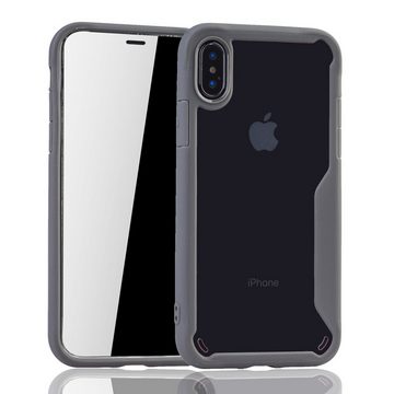 König Design Handyhülle Apple iPhone X / XS, Apple iPhone X / iPhone XS Handyhülle Backcover Grau