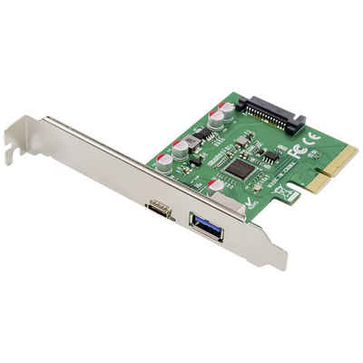 Digitus PCIe Karte, USB Type-C™ + USB A Modulkarte, inkl. Low-Profile Slotblech