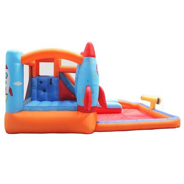 HomeMiYN Hüpfburg HomeMiYN Hüpfburg mit Gebläse für Kinder – Spielplatz im Freien, 370 cm x 260 cm x 185 cm (L x B x H)