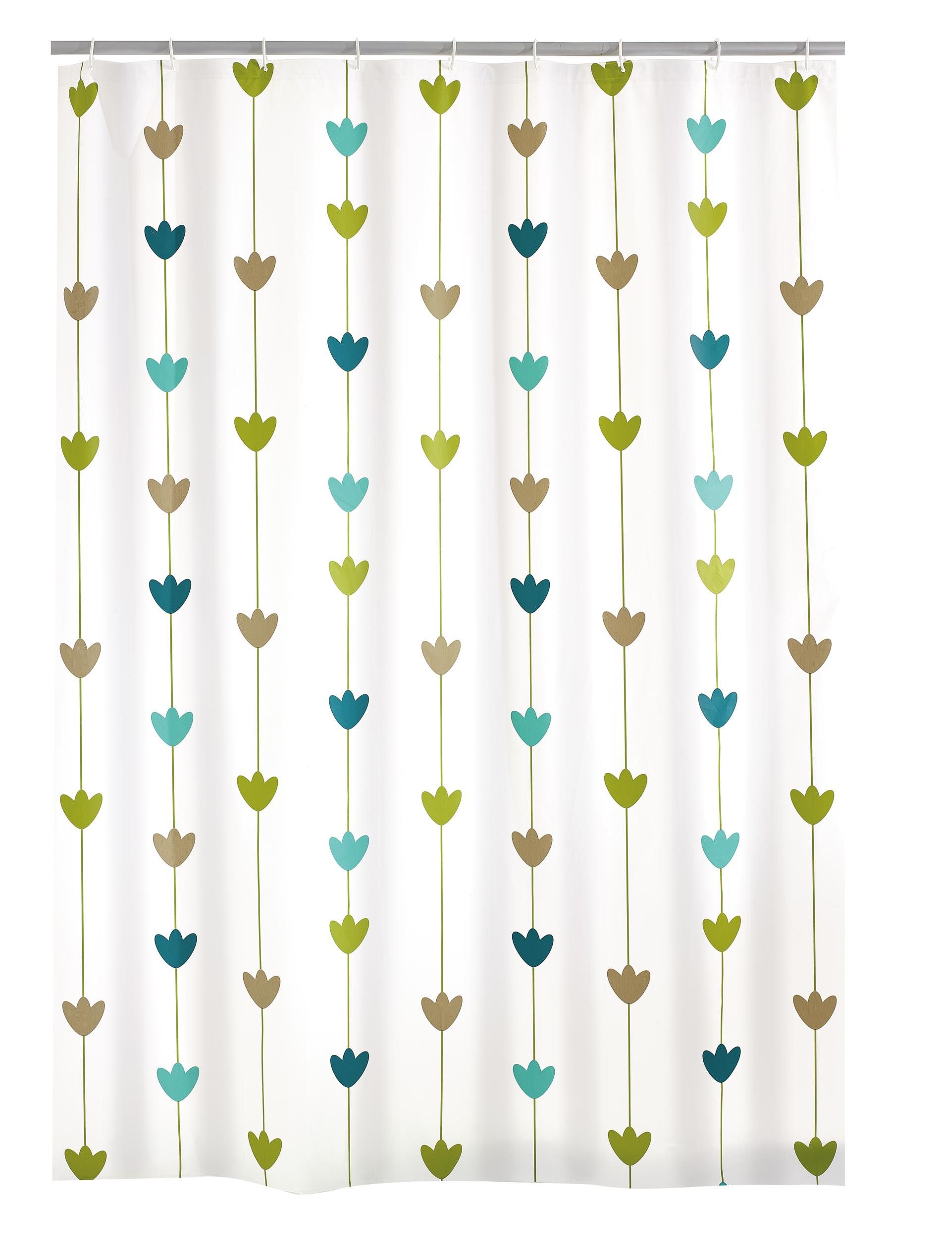 Ridder Duschvorhang Lilia Blau-grün Breite 180 cm