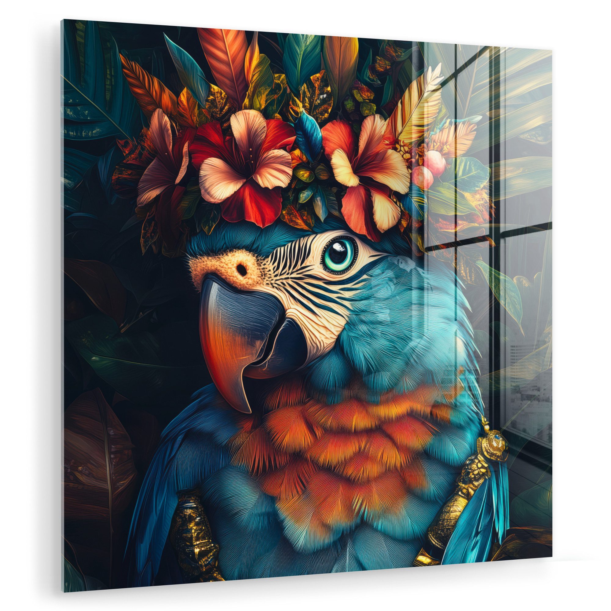 MuchoWow Acrylglasbild Papagei - Vogel - günstig online kaufen