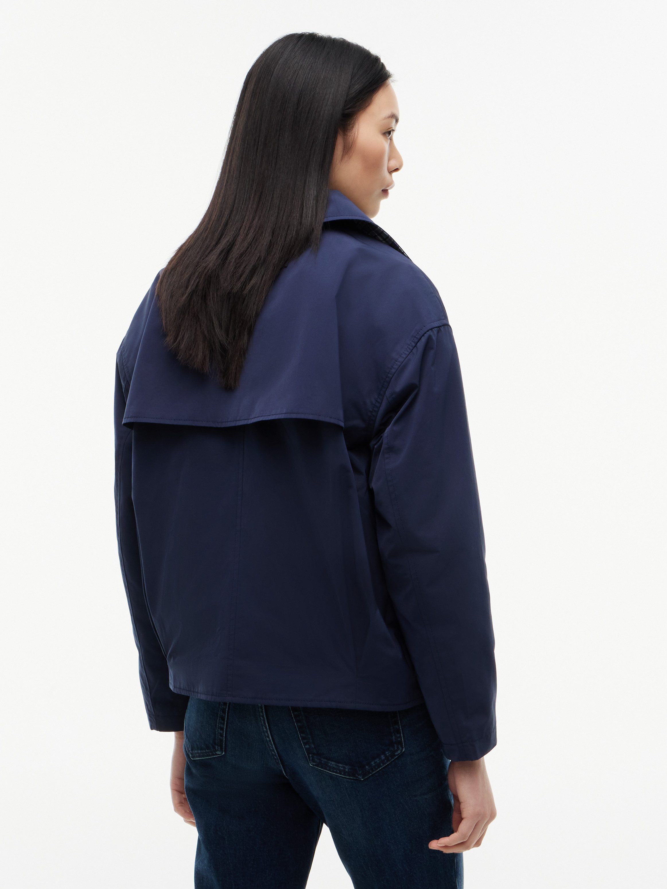 Tommy Jeans Kurzjacke TJW SHORT TRENCH JACKET Materialmix – Bild 4 von 5