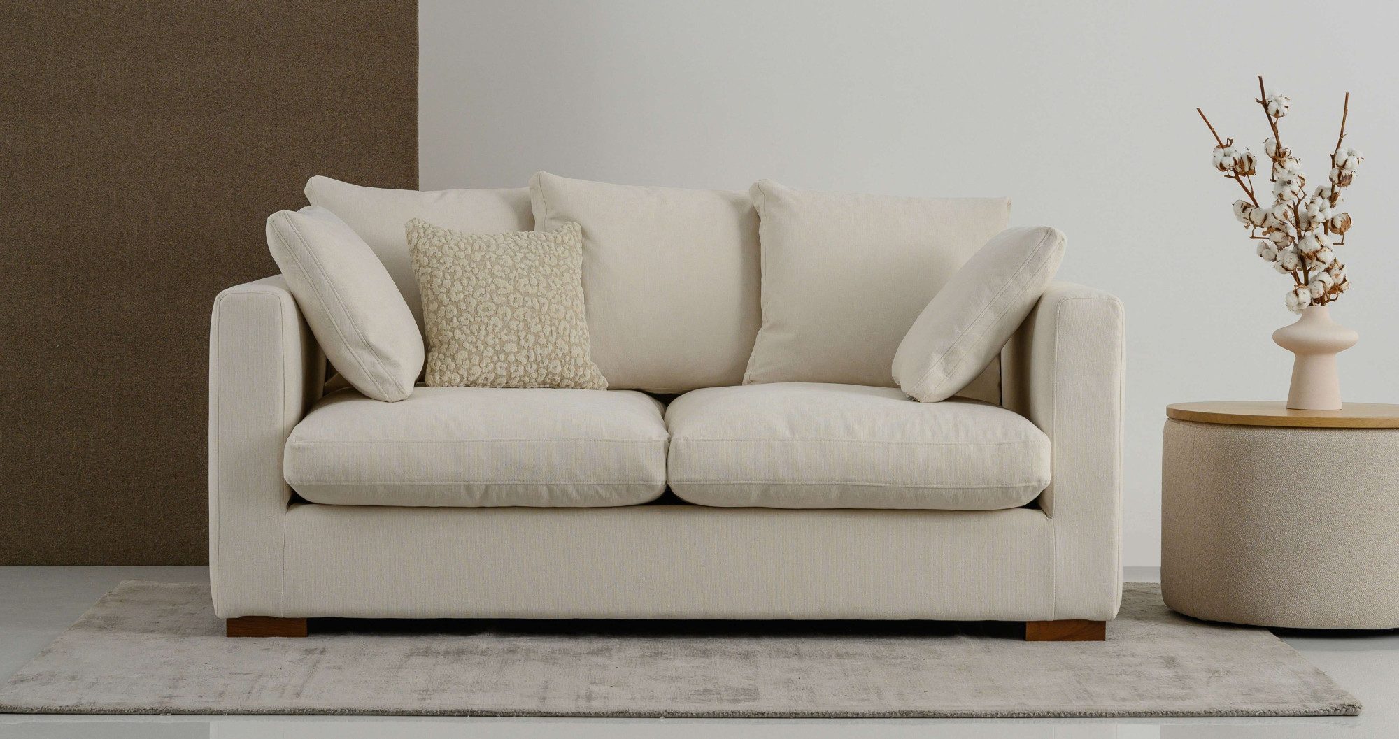 Home affaire 2-Sitzer Comfy, extra weich und kuschelig, Füllung mit Federn und Daunen