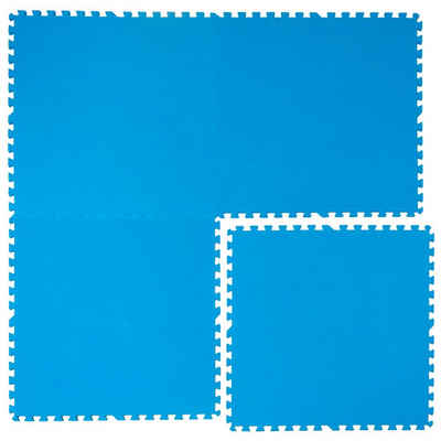 eyepower Bodenmatte Pool Bodenschutzmatte Blau, erweiterbares Stecksystem Blau