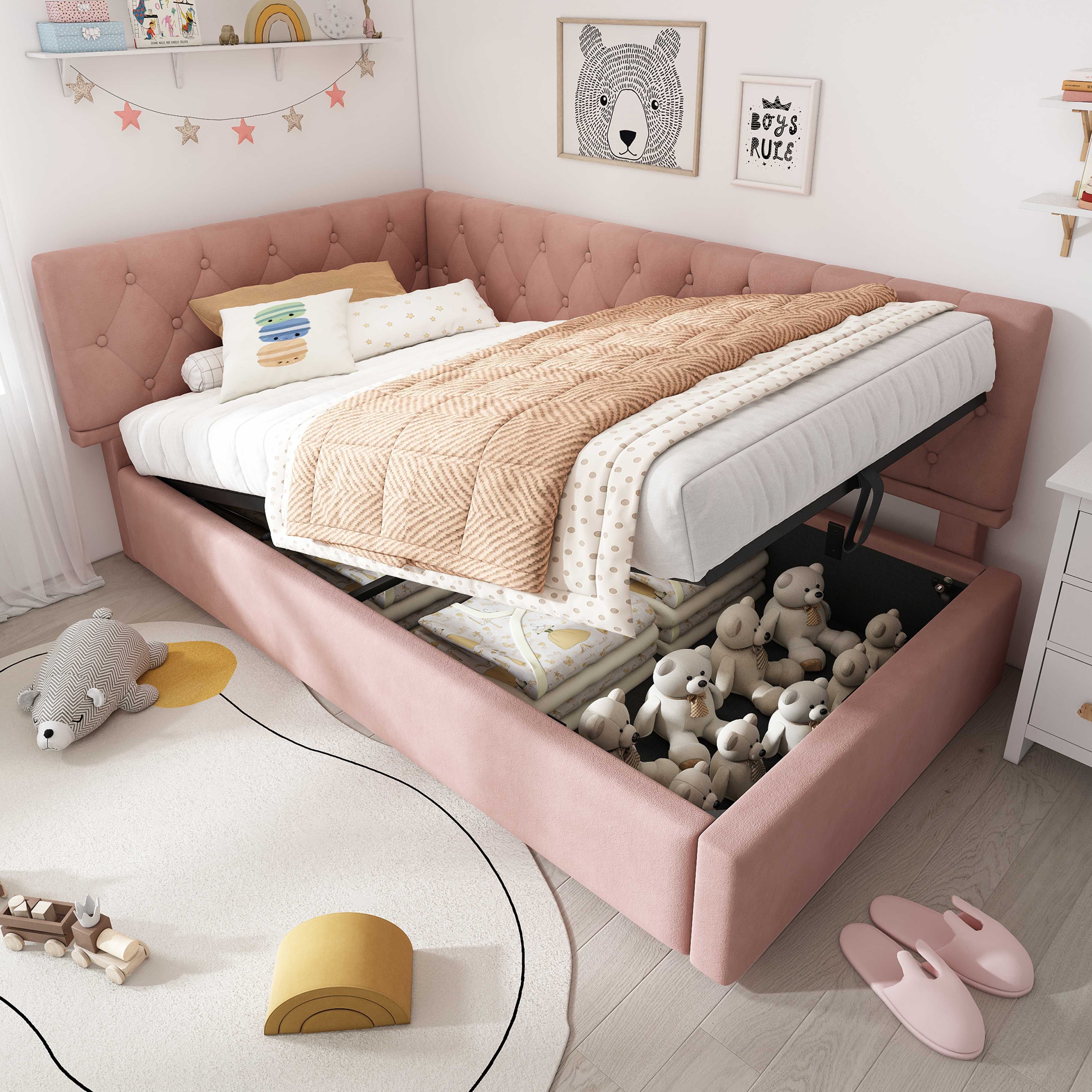 BlingBin Einzelbett Polsterbett Tagesbett Daybett Kinderbett günstig online kaufen