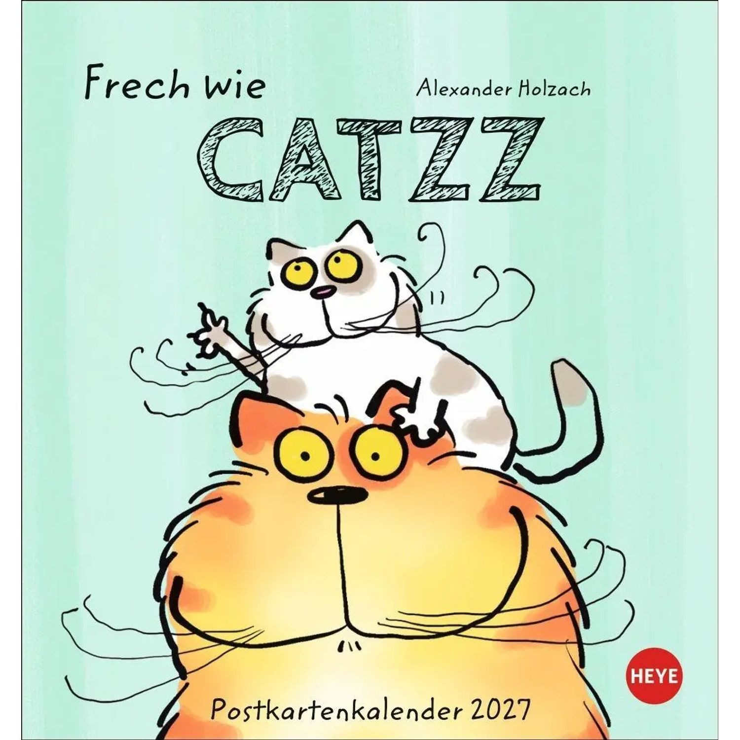 HEYE Wandkalender Catzz Postkartenkalender 2027