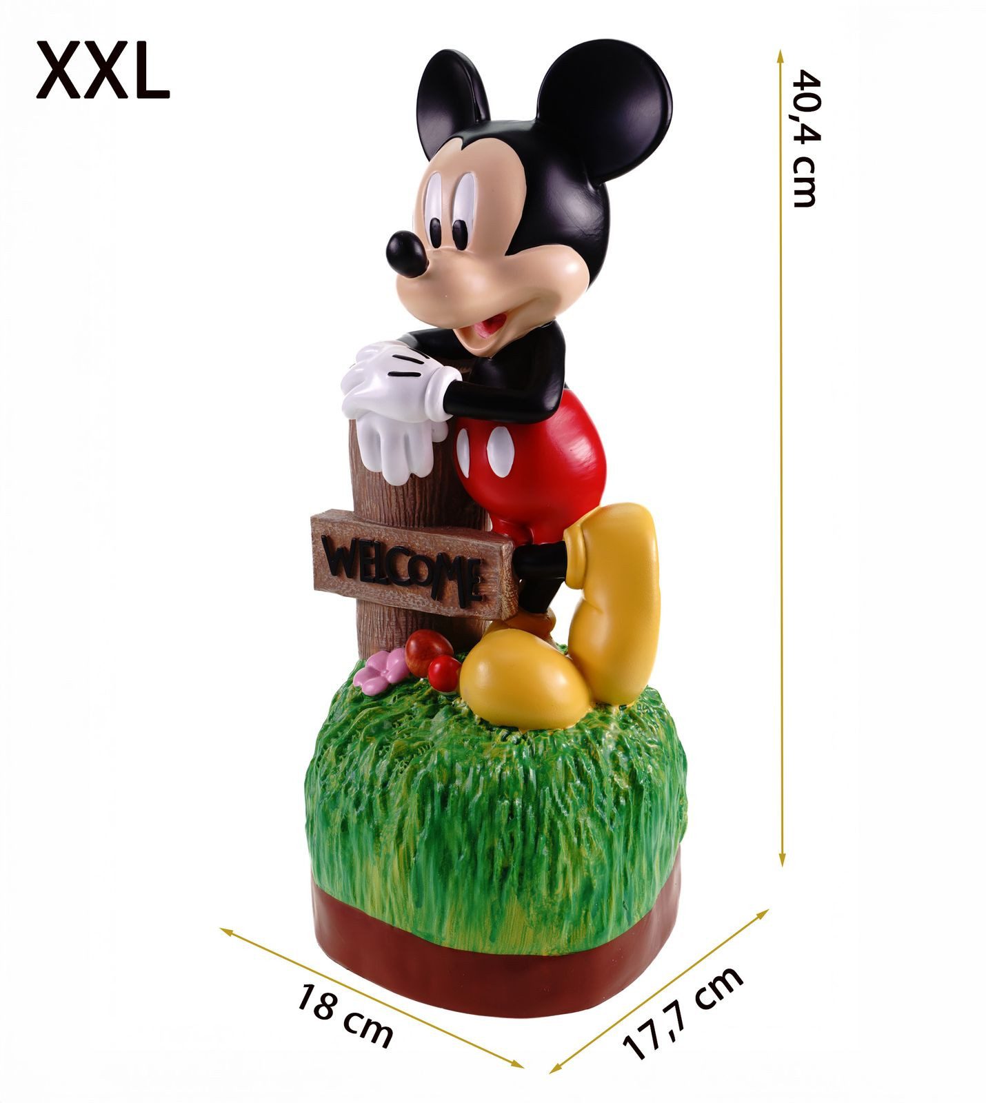 Disney Gartenfigur Mickey Maus Welcome Gartenfigur günstig online kaufen