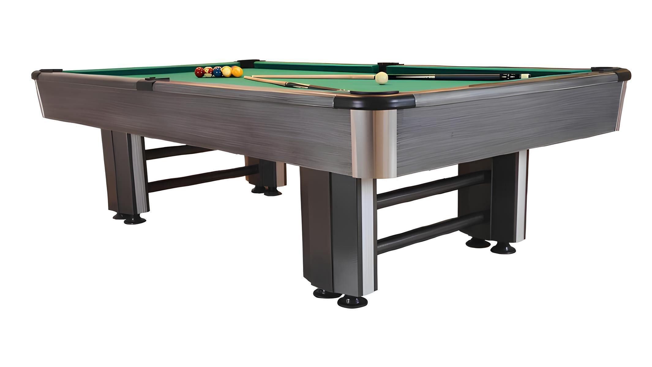 JVmoebel Billardtisch Pooltisch Spieloberfläche Billardtisch Luxus Grau Spieltisch, Made in Europa