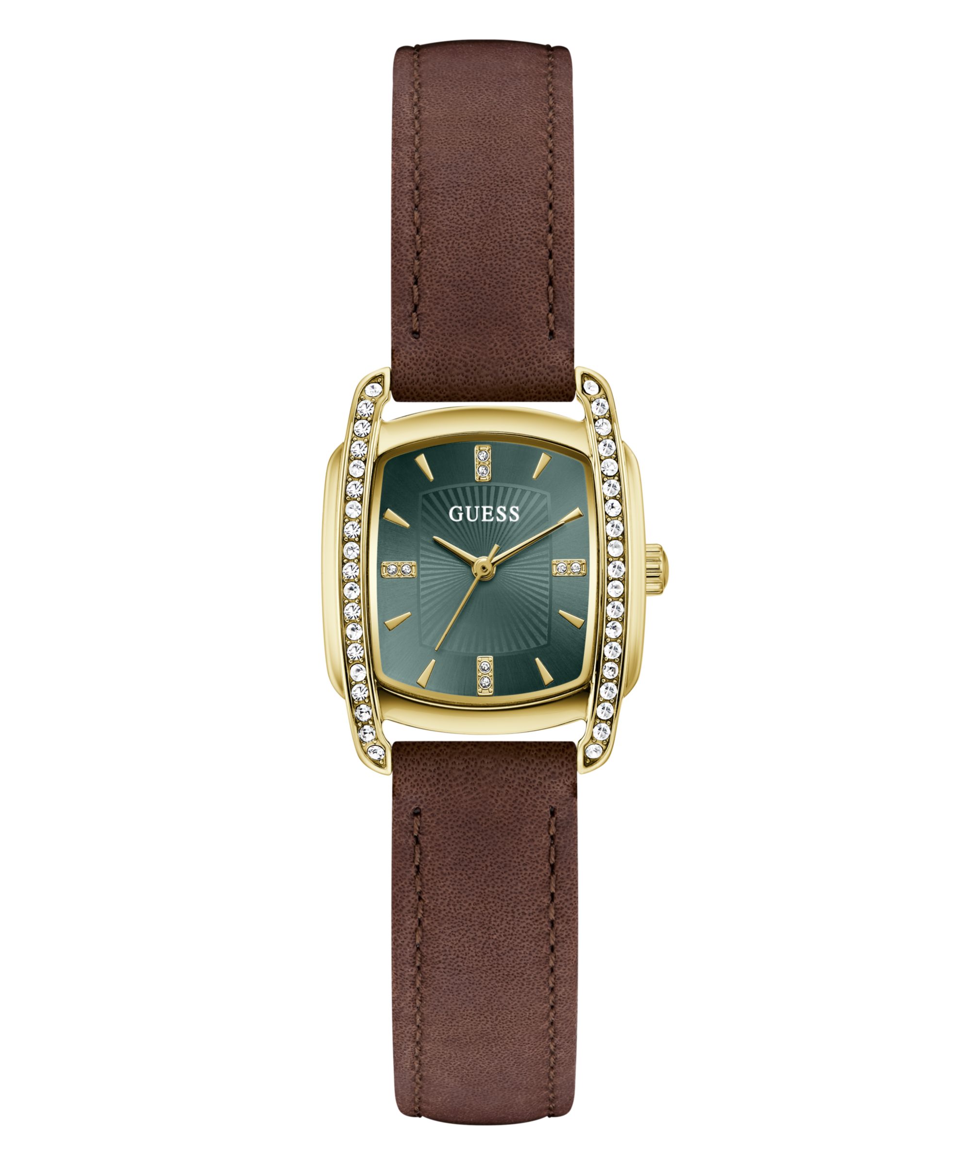 Guess Quarzuhr ETTA GW1097L2, Armbanduhr, Damenuhr, Lederarmband, analog