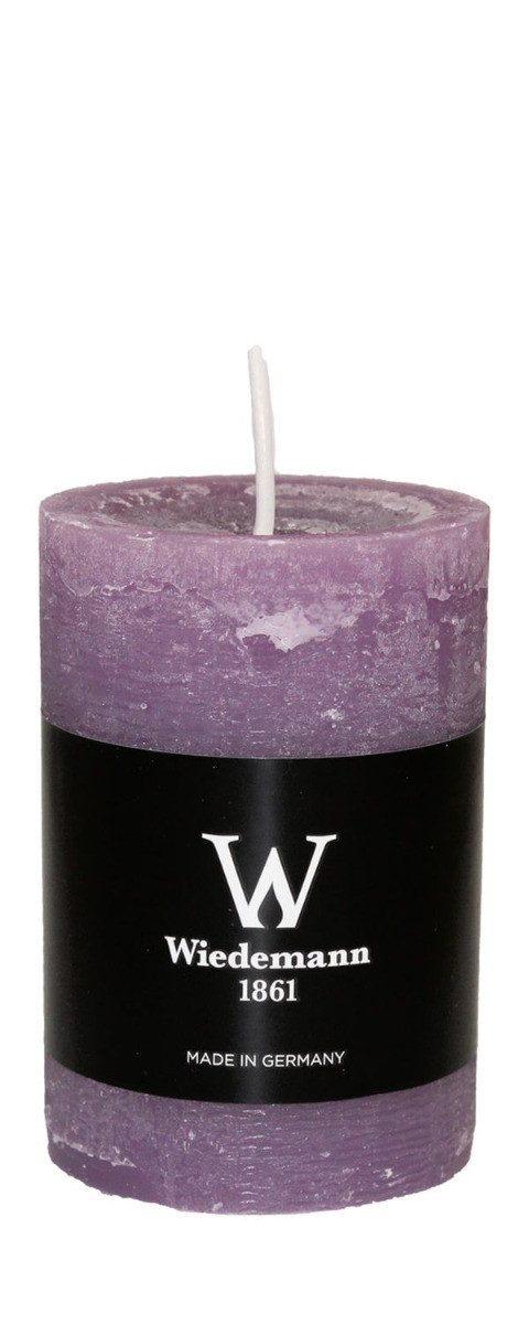 INNA-Glas Stumpenkerze AURORA, mauve, 9 cm, Ø5,8 cm, 30h - Made in Germany