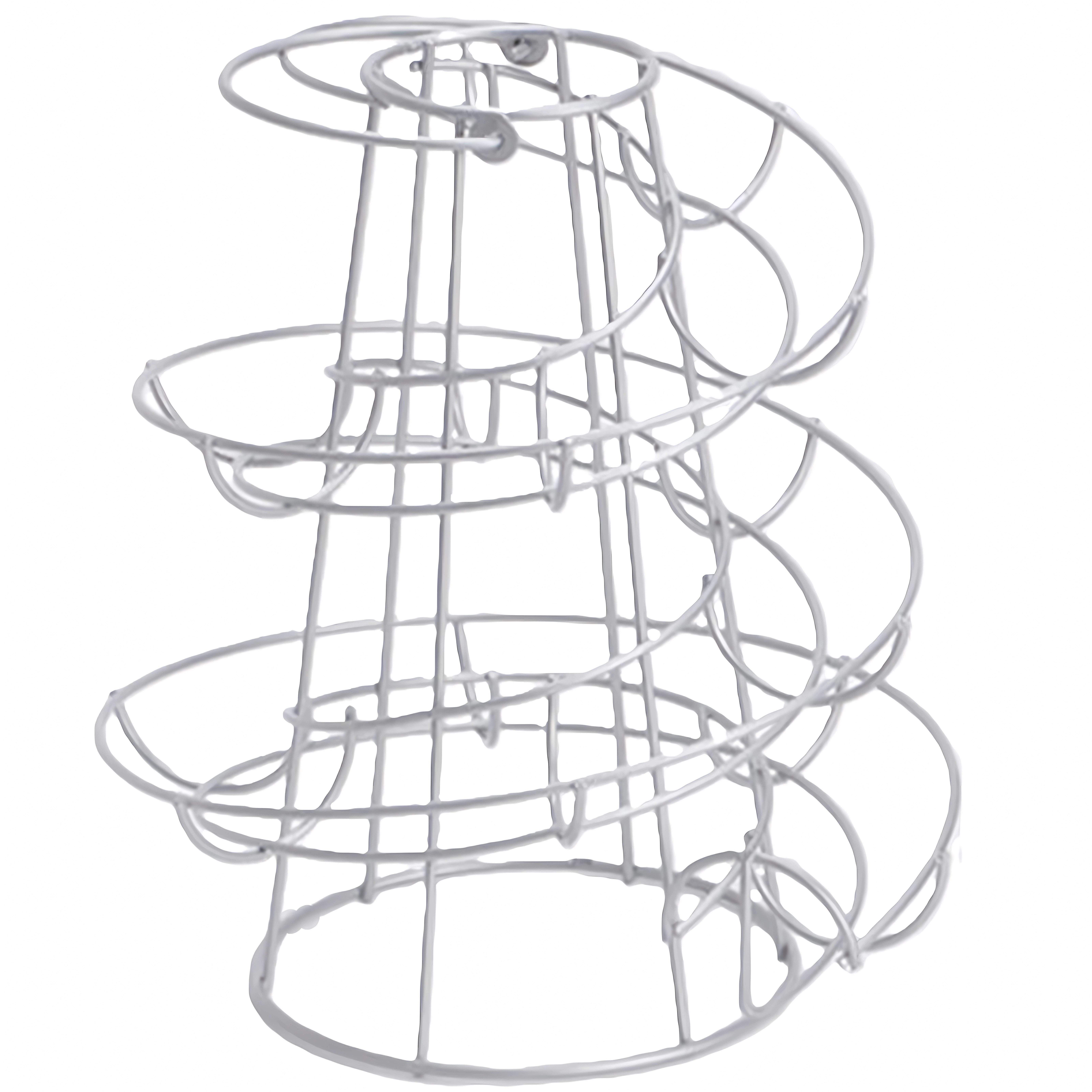 Jumpeak Eierbecher Metall Kreativer spiralförmiger Eierhalter, Küchenaufbewahrung, Ablage, (Mehrschichtige dreidimensionale spiralförmige Eierbecher), Home Organizer, Mehrschichtiges offenes Stahlregal, montagefrei