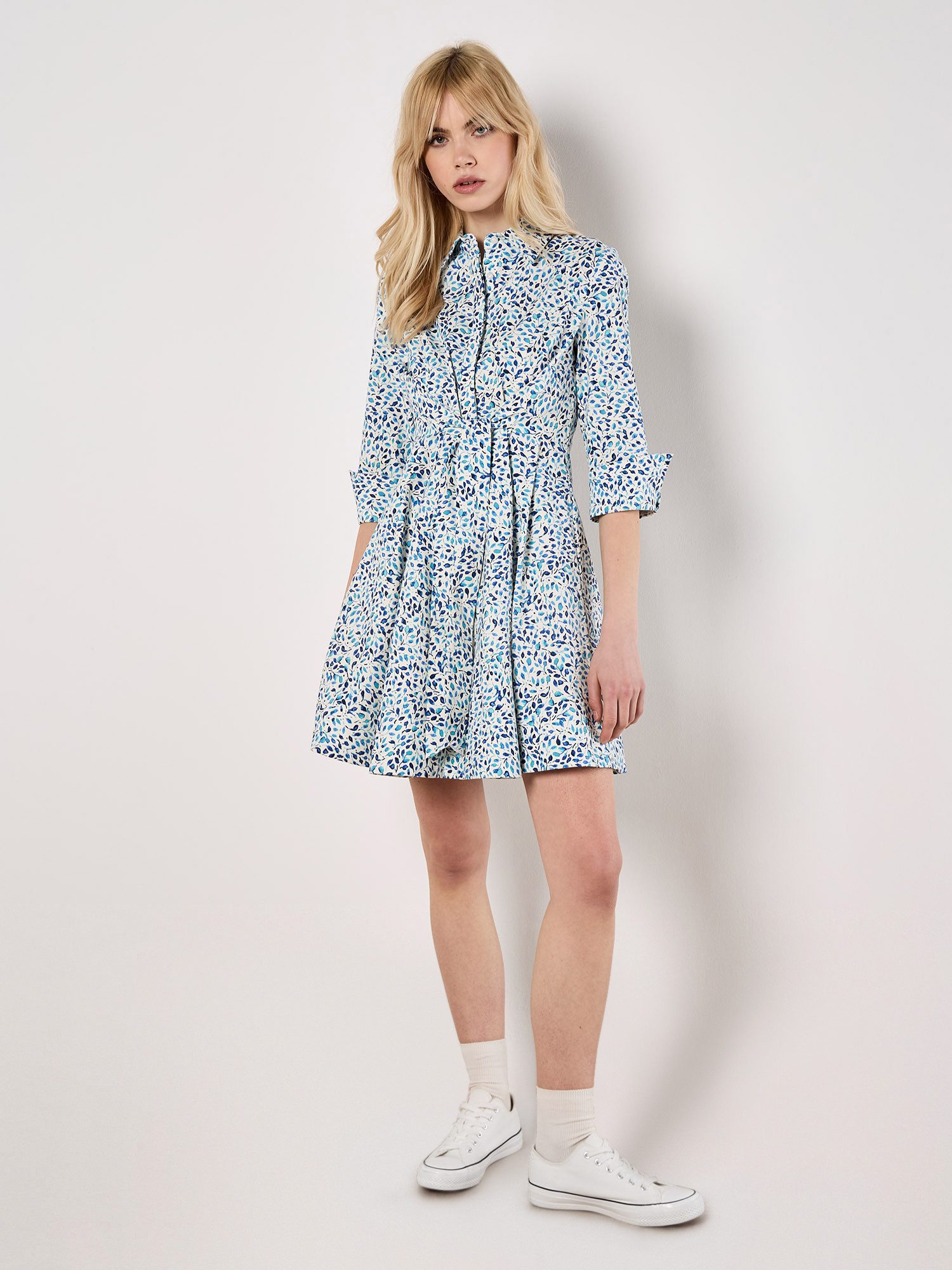 Apricot Minikleid Popeline-Kleid (2-tlg) mit Gürtel günstig online kaufen