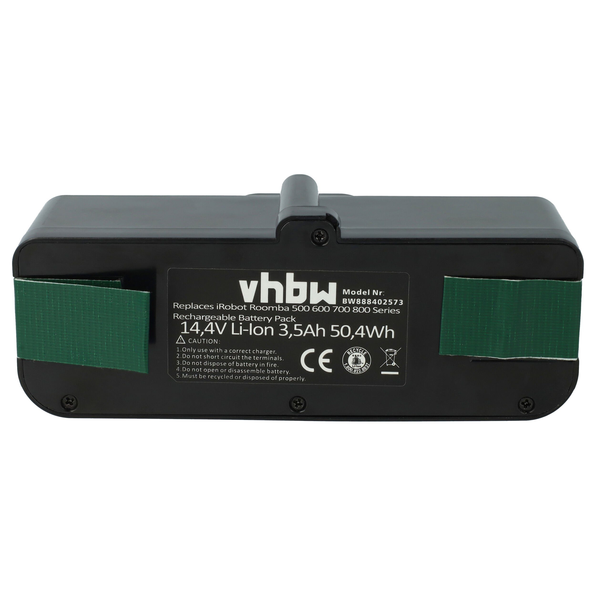 vhbw kompatibel mit iRobot Roomba Series 600, Series 800, Series 900 Staubsauger-Akku Li-Ion 3500 mAh (14,4 V)