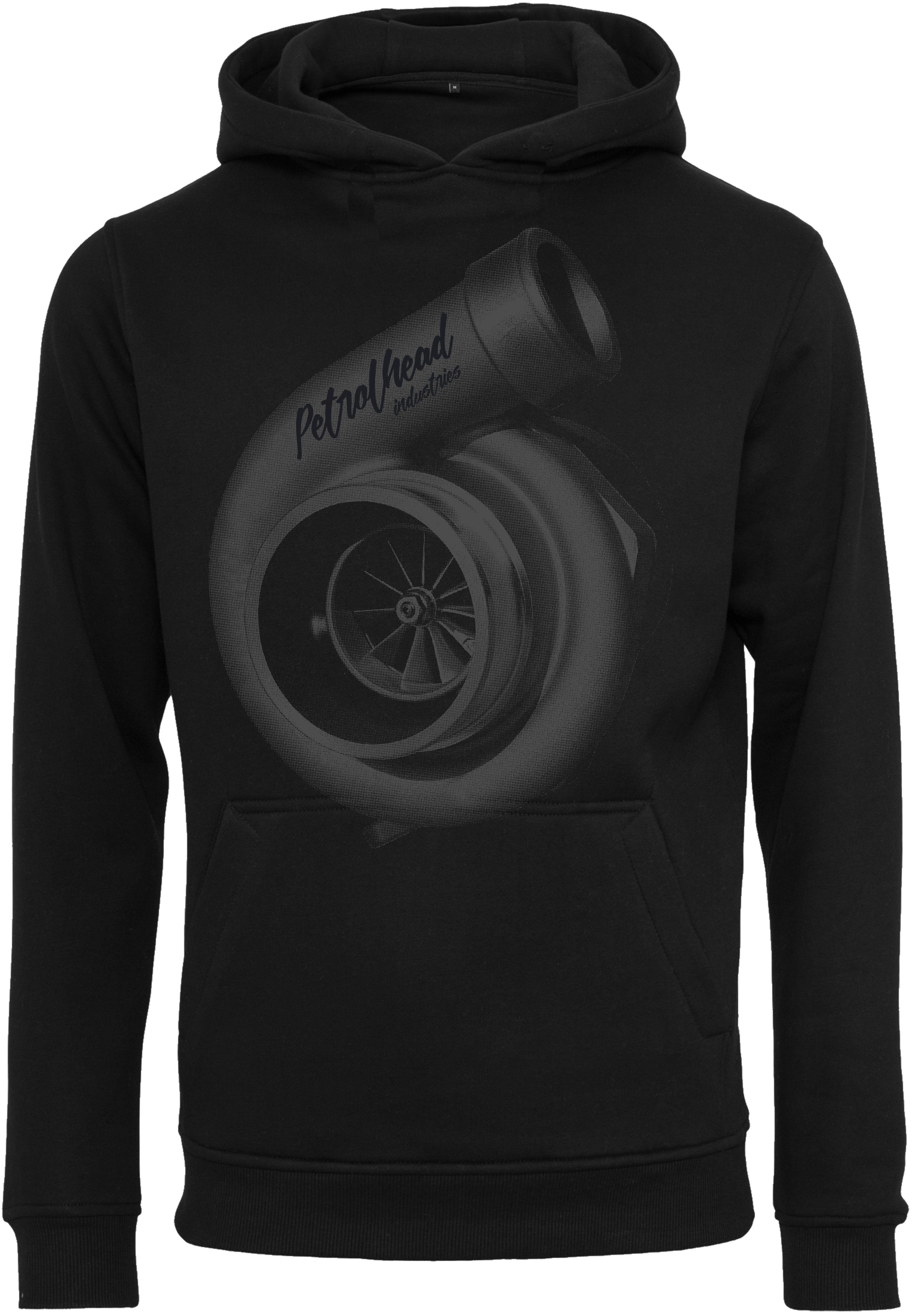 Baddery Kapuzenpullover Auto Hoodie: "Turbolader" - Tuning Tuner Autoliebhaber, hochwertiger Siebdruck, auch Übergrößen