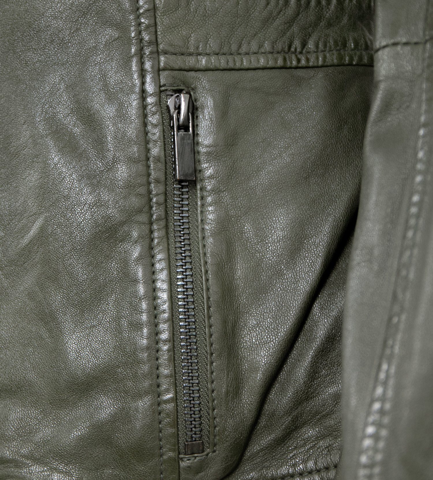 Jilani Lederjacke Enna-2 Jilani - Damen Lederjacke Lammnappa olive