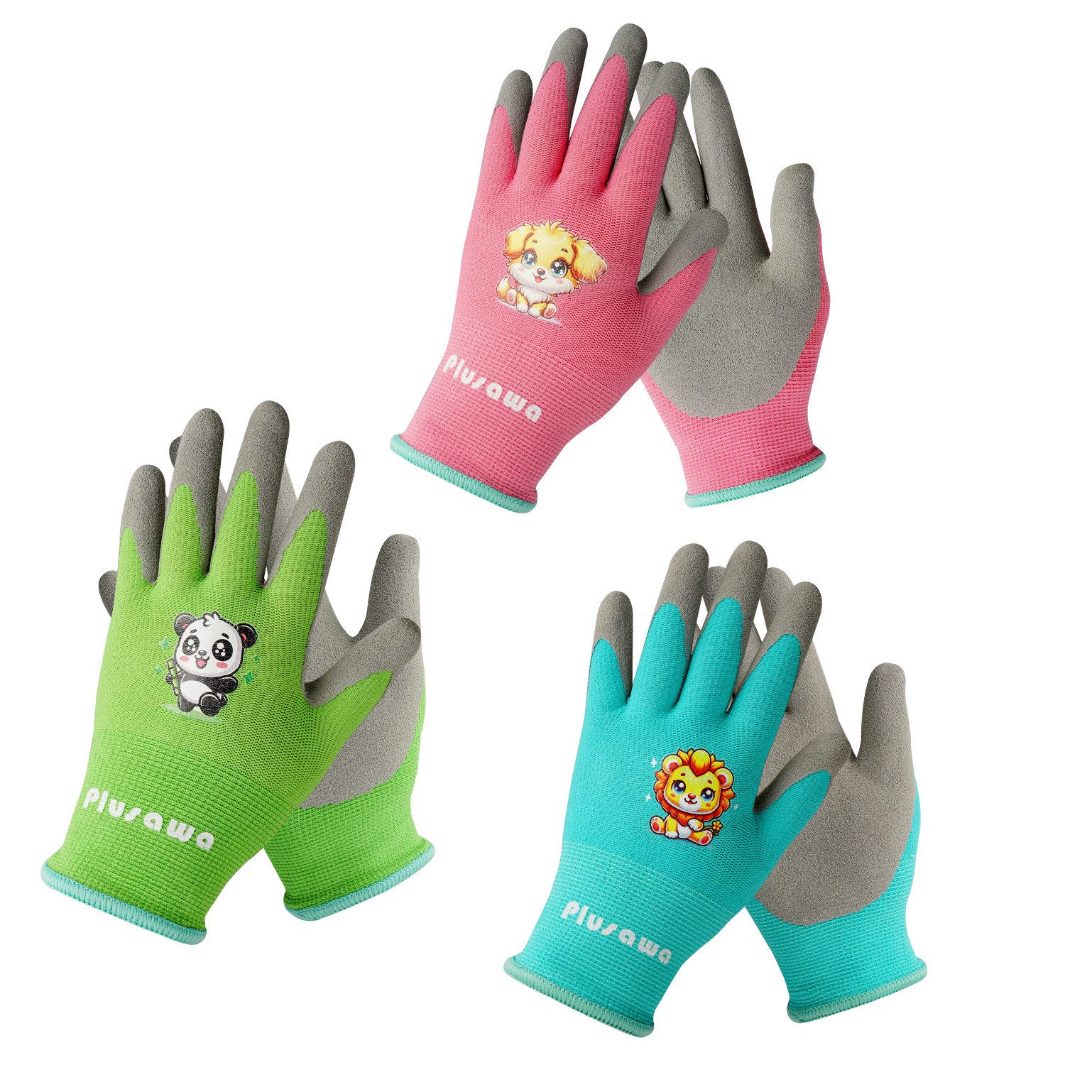 ASPRIA Schnittschutzhandschuhe 3 Paar Packung Nylon + Spandex Handschuh Kern, rutschfest und kratzfest