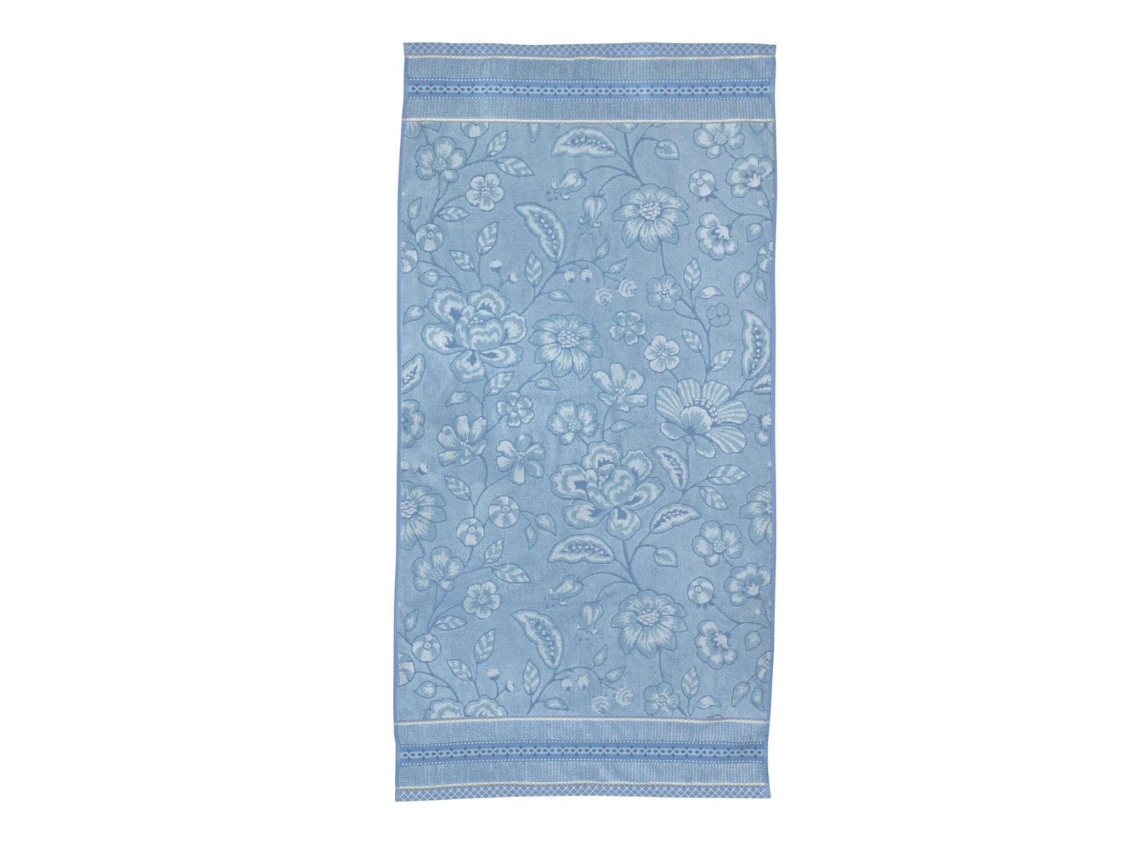 PiP Studio Badetuch Jasmin Jacquard Duschtuch light blue 70x140cm (1 Stück), 100% Baumwolle (340487)