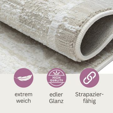 Teppich MY-RUG Dag, Kurzflor-Teppich 150x80cm, Wohnando, rechteckig, Höhe: 12 mm, weich, gemütlich, mit schönem Muster, flachgewebt