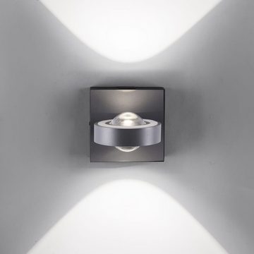 Paul Neuhaus LED Wandleuchte Q-Smart LED Wandleuchte Q-Mia in Anthrazit RGBW inkl. Fernbedienung, keine Angabe, Leuchtmittel enthalten: Ja, fest verbaut, LED, warmweiss, Wandleuchte, Wandlampe, Wandlicht