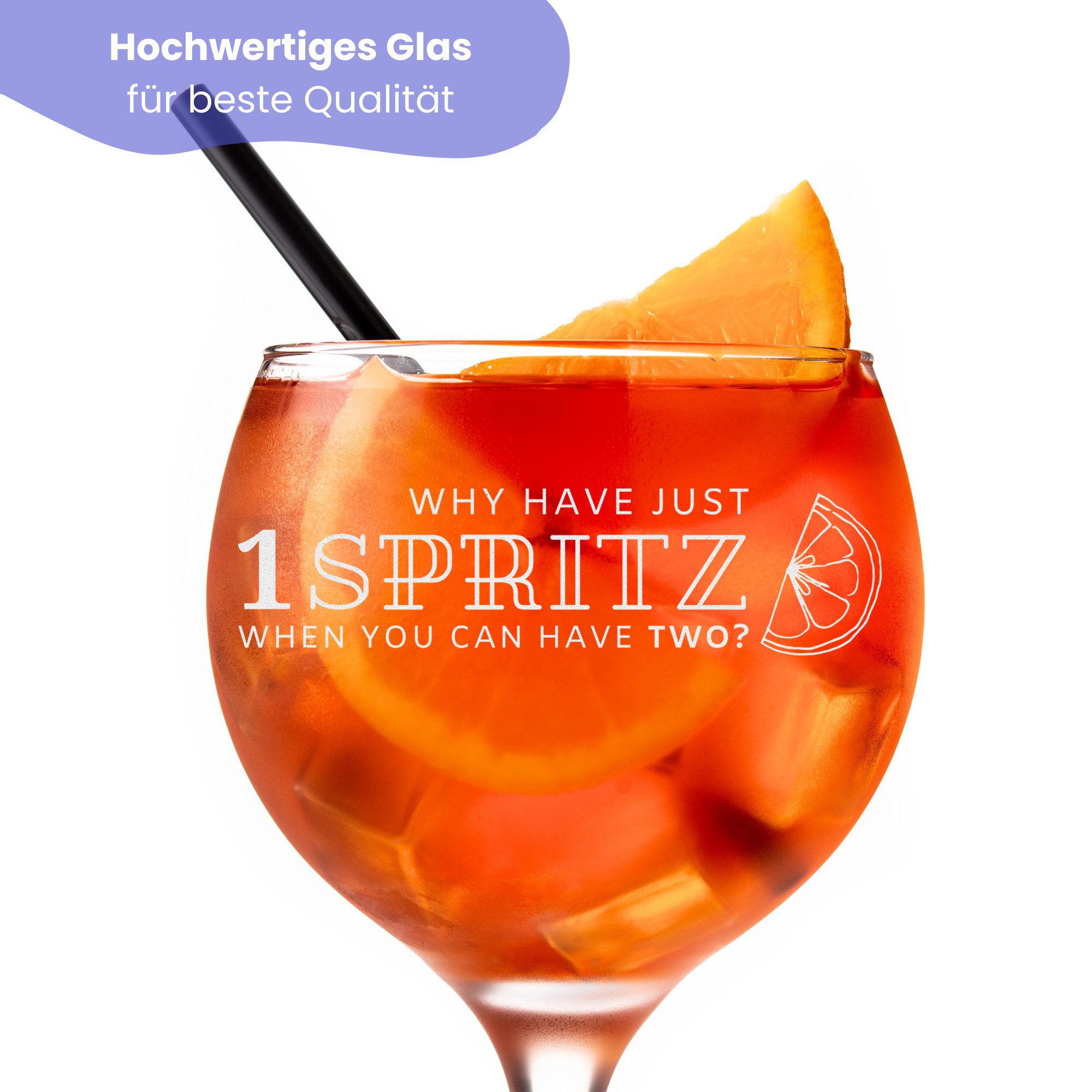 Lasernauten Aperitifglas Spritz Glas mit Gravur 630 ml Cocktailglas mit Spruch Aperitif Gläser – Bild 2 von 4