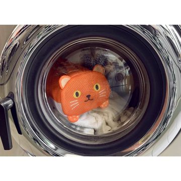 Kikkerland Wäschesack Wäschenetz Katze Orange Handy Cat Laundry Bag 25 x 15,5 x 2,5 cm