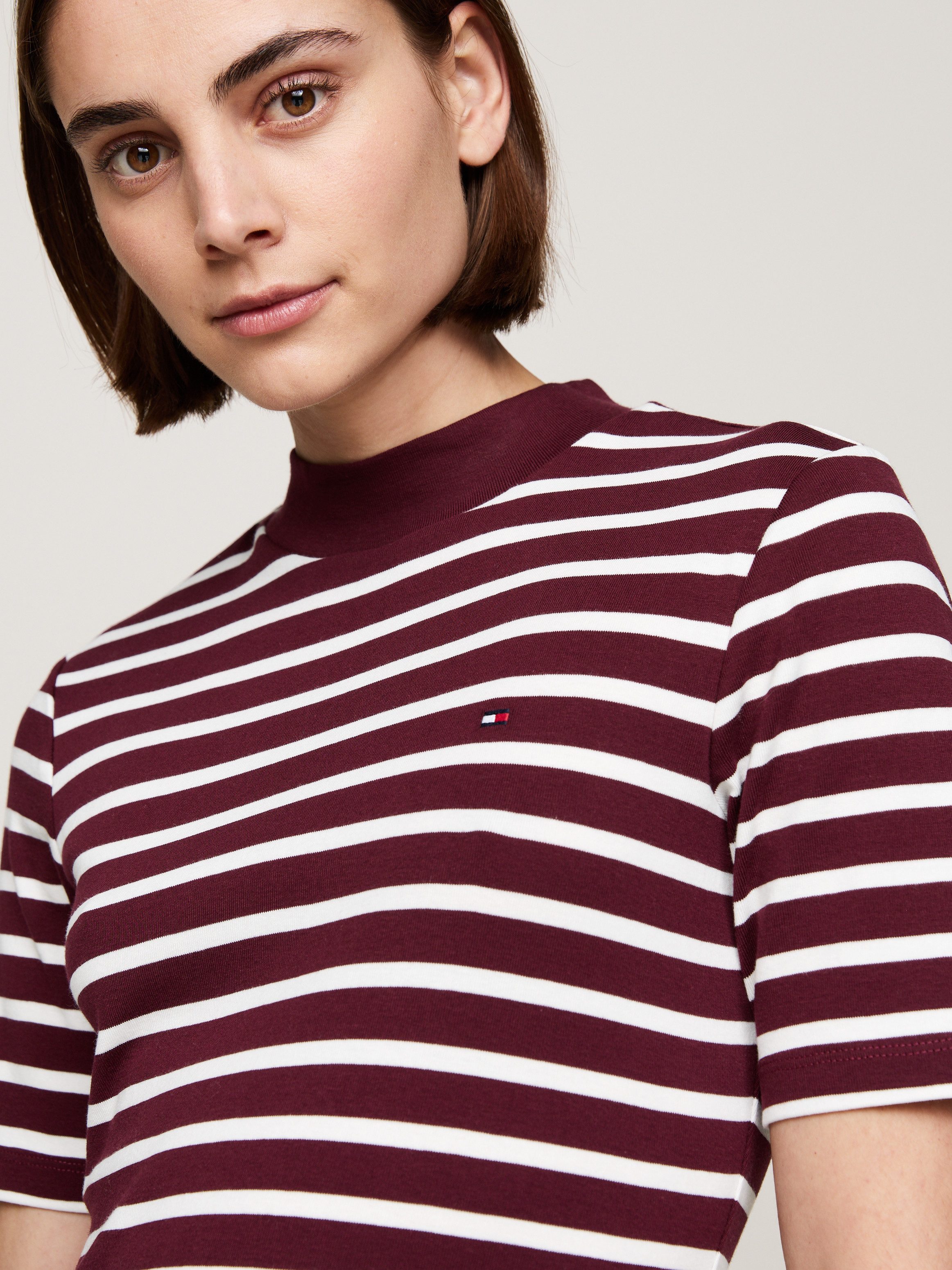 Tommy Hilfiger Shirtkleid SLIM CODY MOCK-NK DRESS mit Mock-neck