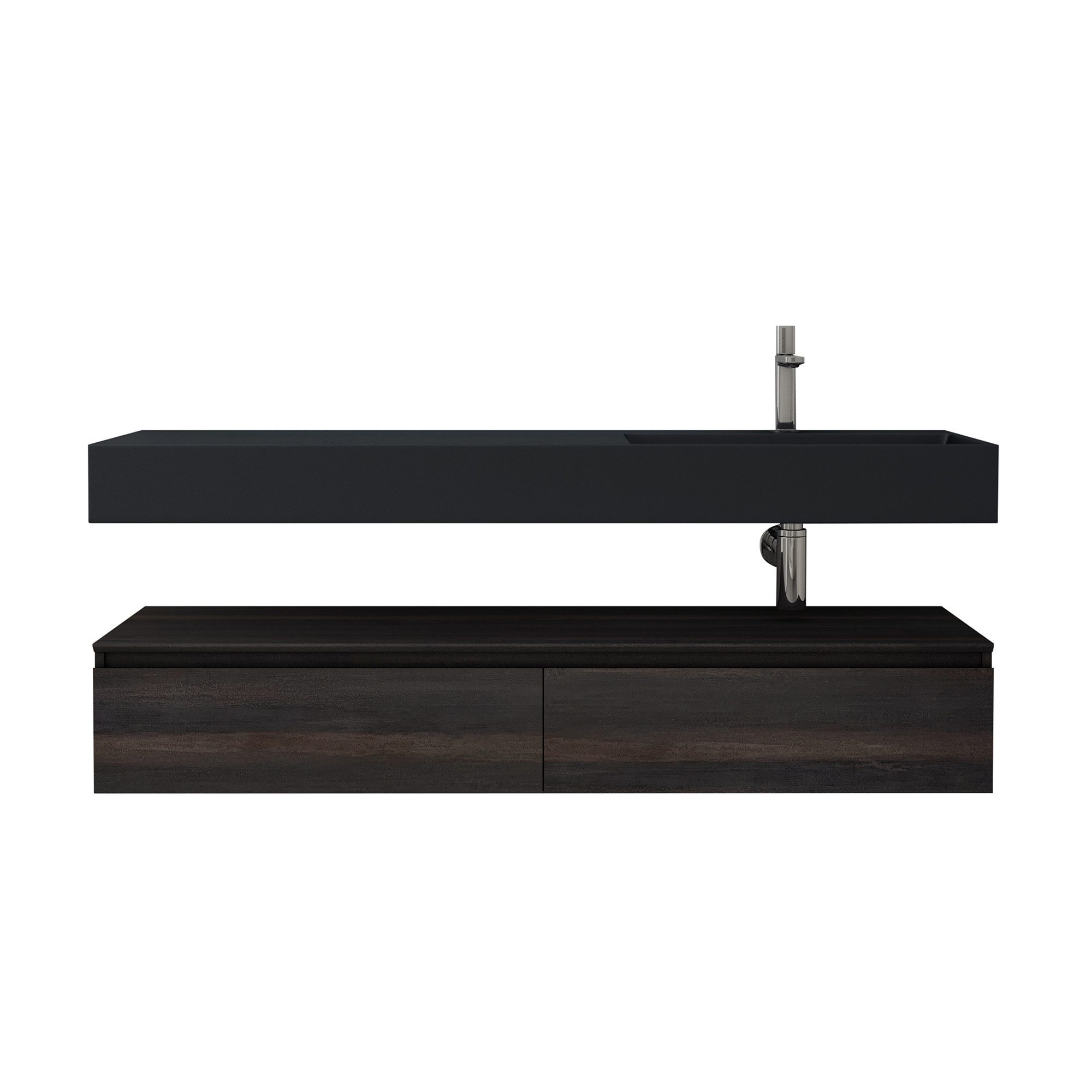 doporro Badmöbel-Set Waschtisch mit Unterschrank 150cm günstig online kaufen