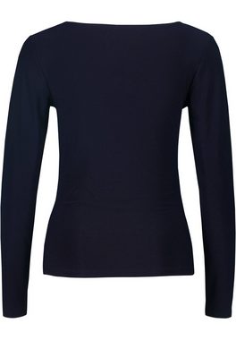 Zero T-Shirt mit U-Boot Ausschnitt (1-tlg) Plain/ohne Details