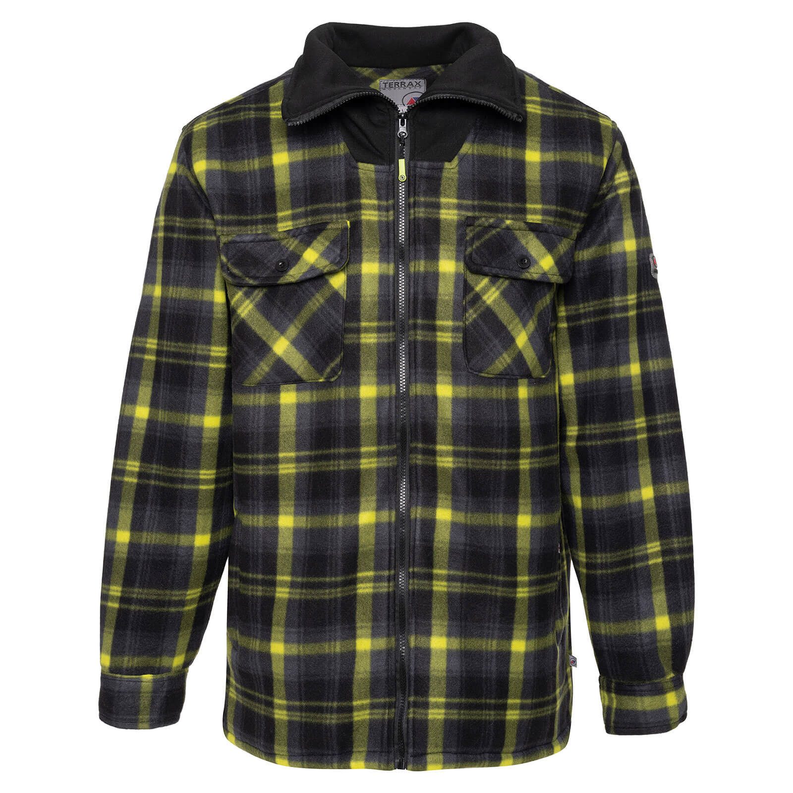 Terrax Workwear Langarmhemd Herren Thermohemd mit Reißverschluss - Arbeitsj günstig online kaufen