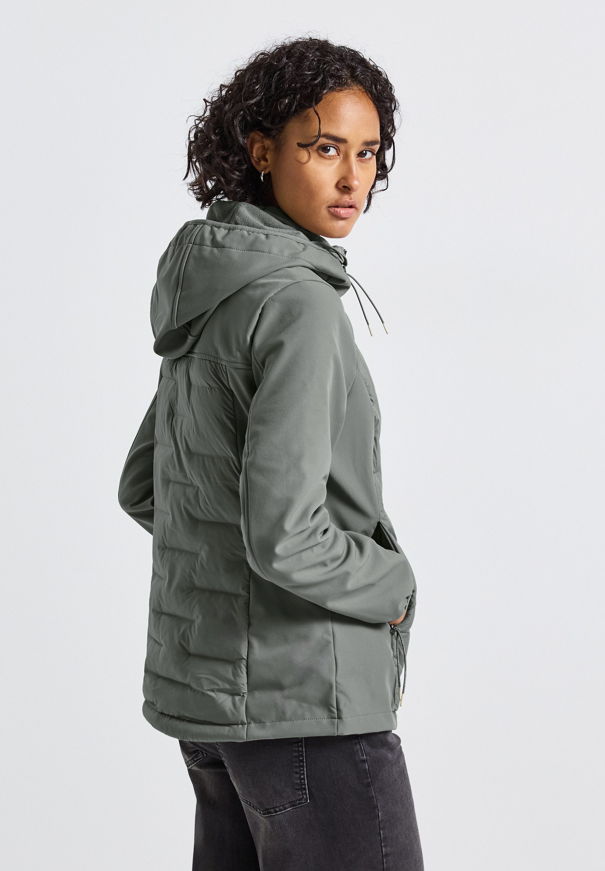 STREET ONE Softshelljacke mit Kapuze mit günstig online kaufen
