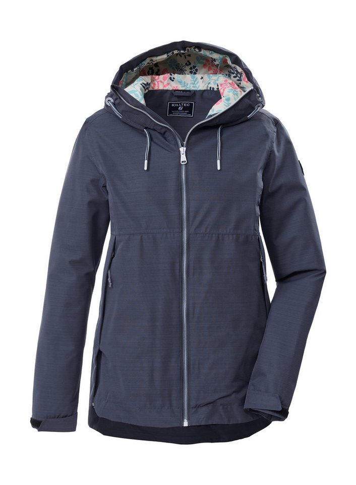 Killtec Funktionsjacke KOS 62 WMN JCKT Leichte, wasserdichte Damenjacke mit verstellbarer Kapuze