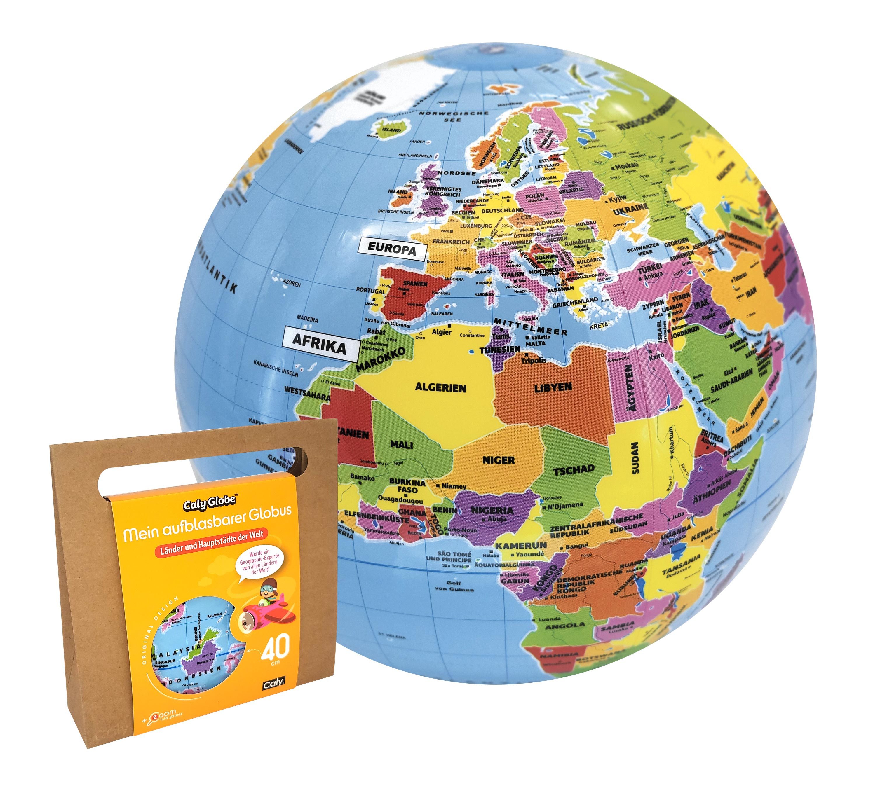 Interkart Landkarten & Globen GmbH Wasserball Aufblasbarer Globus als Wasserball