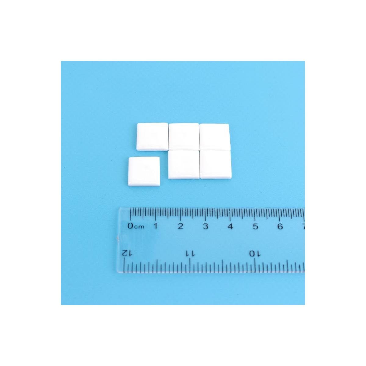 Stück, weiß, Miniwandfliese, Miniatur Dekofigur 6 - Reutter 001.507/0 Porzellan