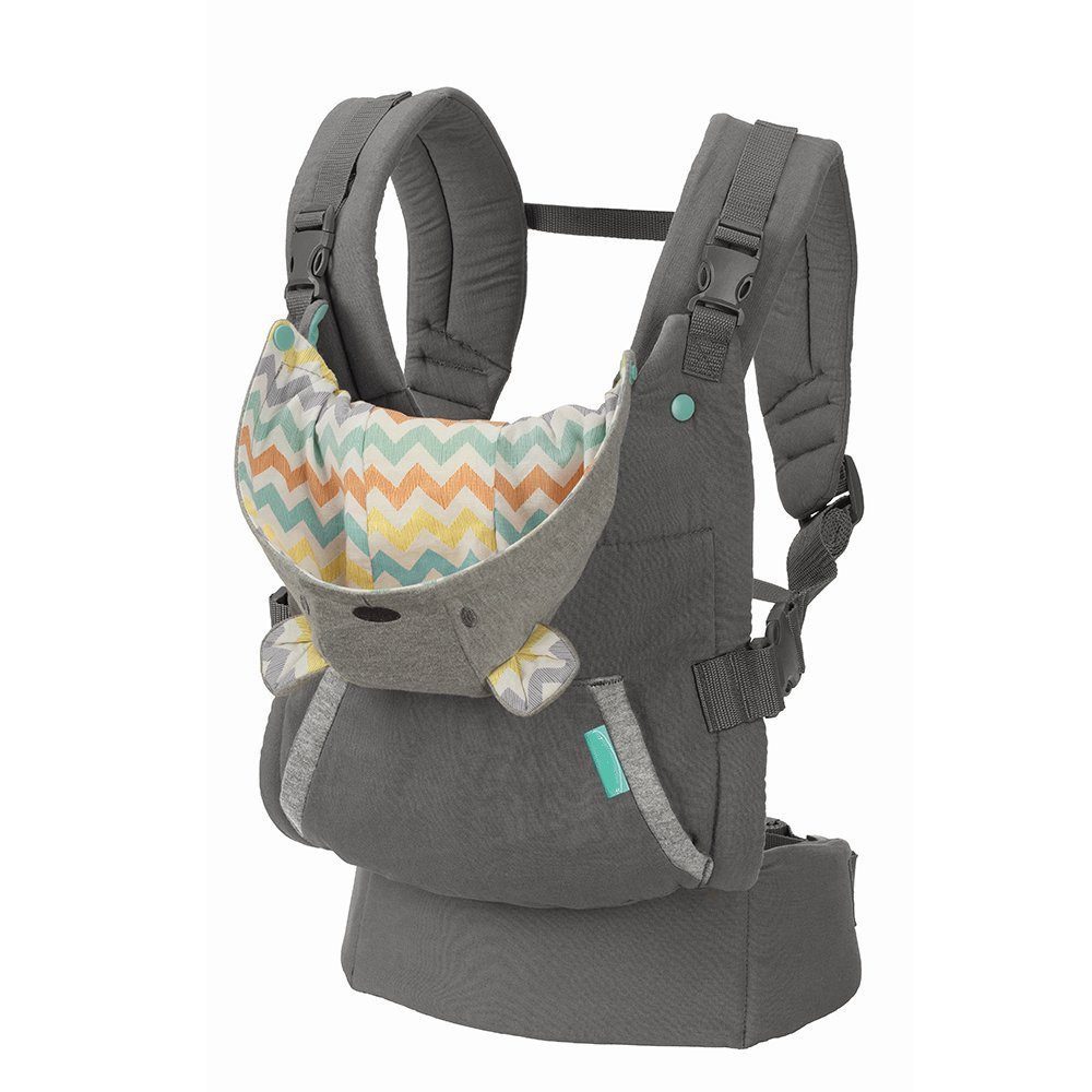 VEKROBOT Babytrage 4-in-1 Babytrage Hüftsitz vorwärts rückwärts vielseitig komfortabel (1-tlg., Vielseitige Tragehilfe für unterwegs), Komfortable multifunktionale Babytrage mit Hüftsitz