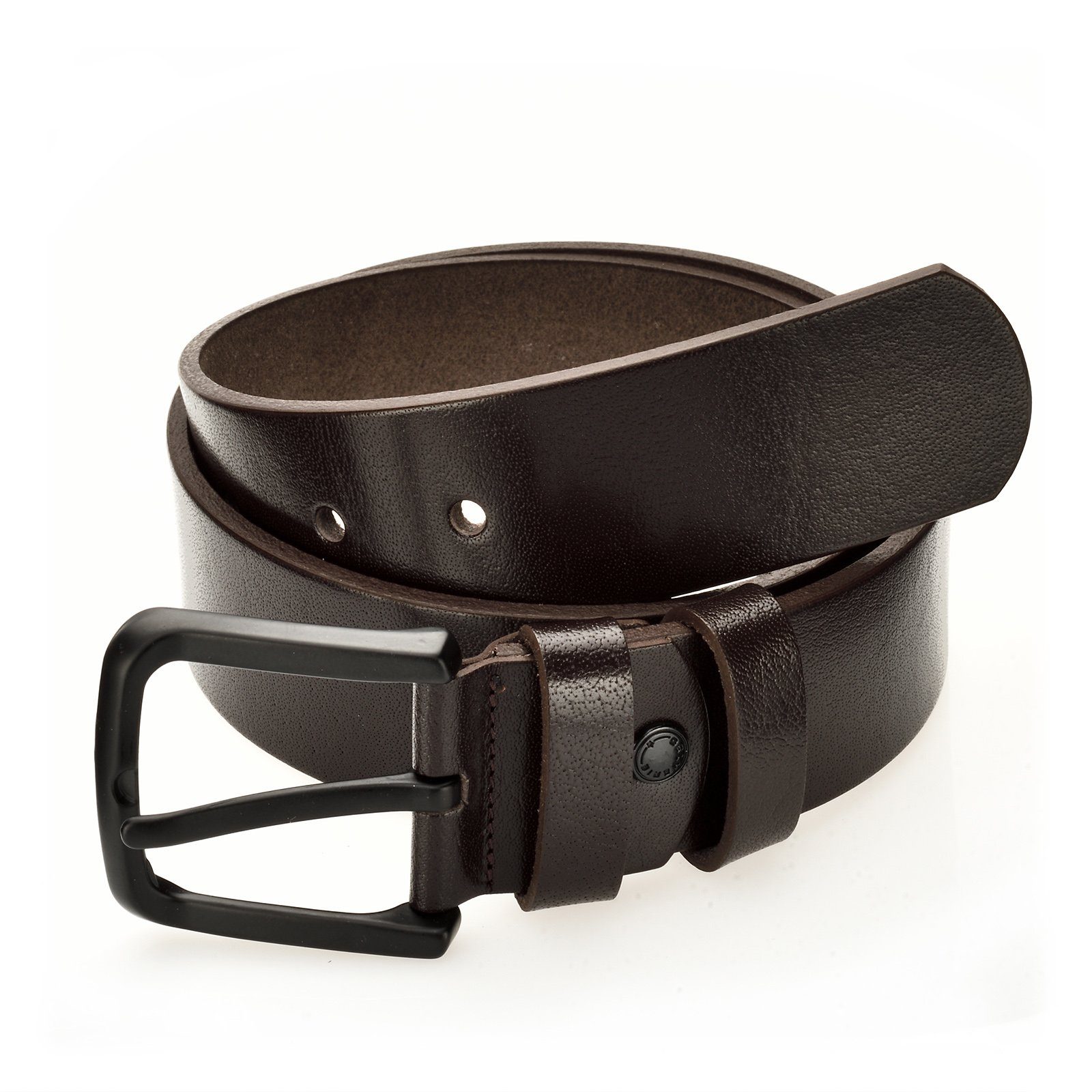 Gelverie Ledergürtel Herren Ledergürtel Dunkelbraun GG-104 günstig online kaufen