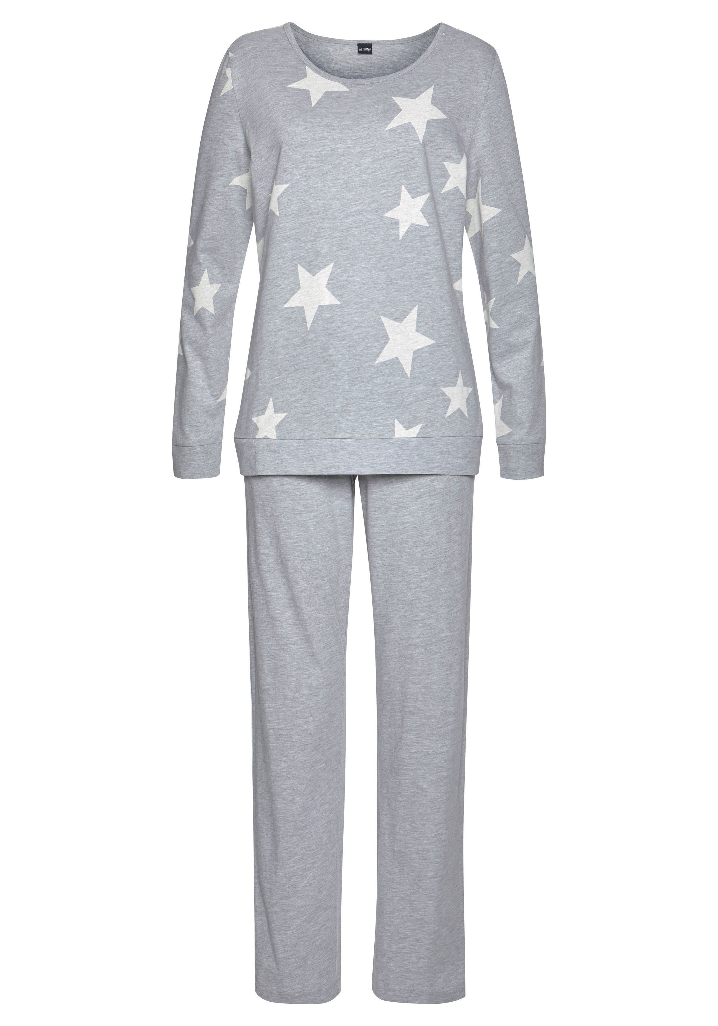 Arizona Pyjama (2 tlg) in melierter günstig online kaufen