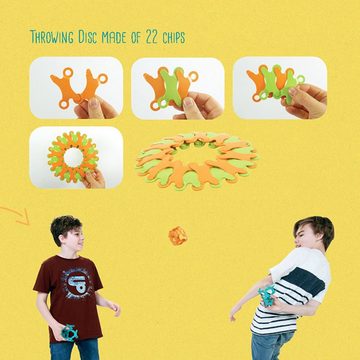 TicToys Steckpuzzle Binabo - Konstruktionsspielzeug aus Bioplastik - 24 Chips - von Tic Toys, 24 Puzzleteile, biologisch abbaubar