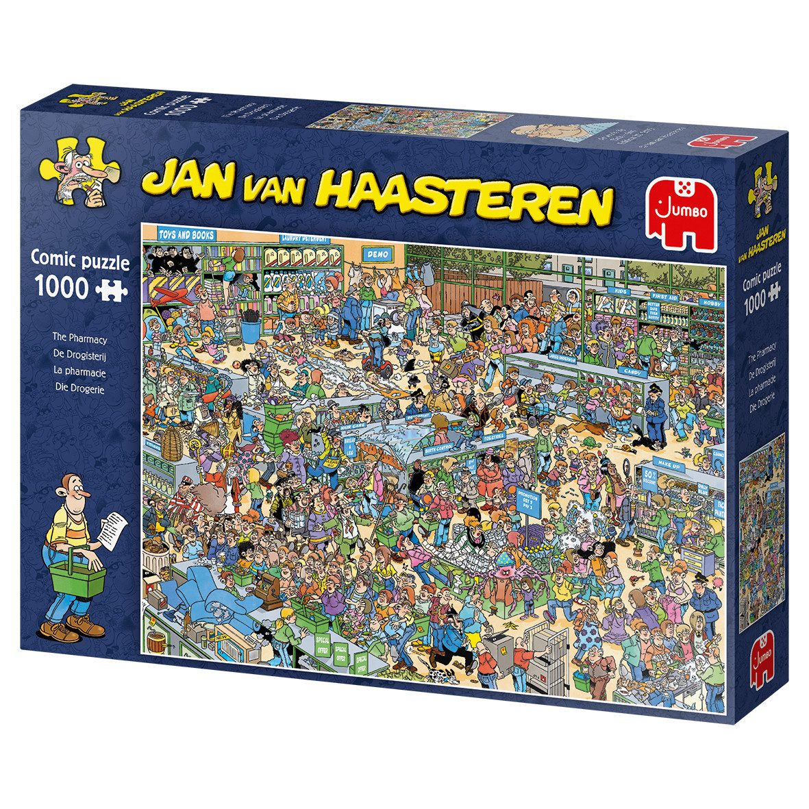 Jan van Haasteren Puzzle JUMBO 19199 Jan van Haasteren Die Apotheke 1000 Teile Puzzle, 1000 Puzzleteile