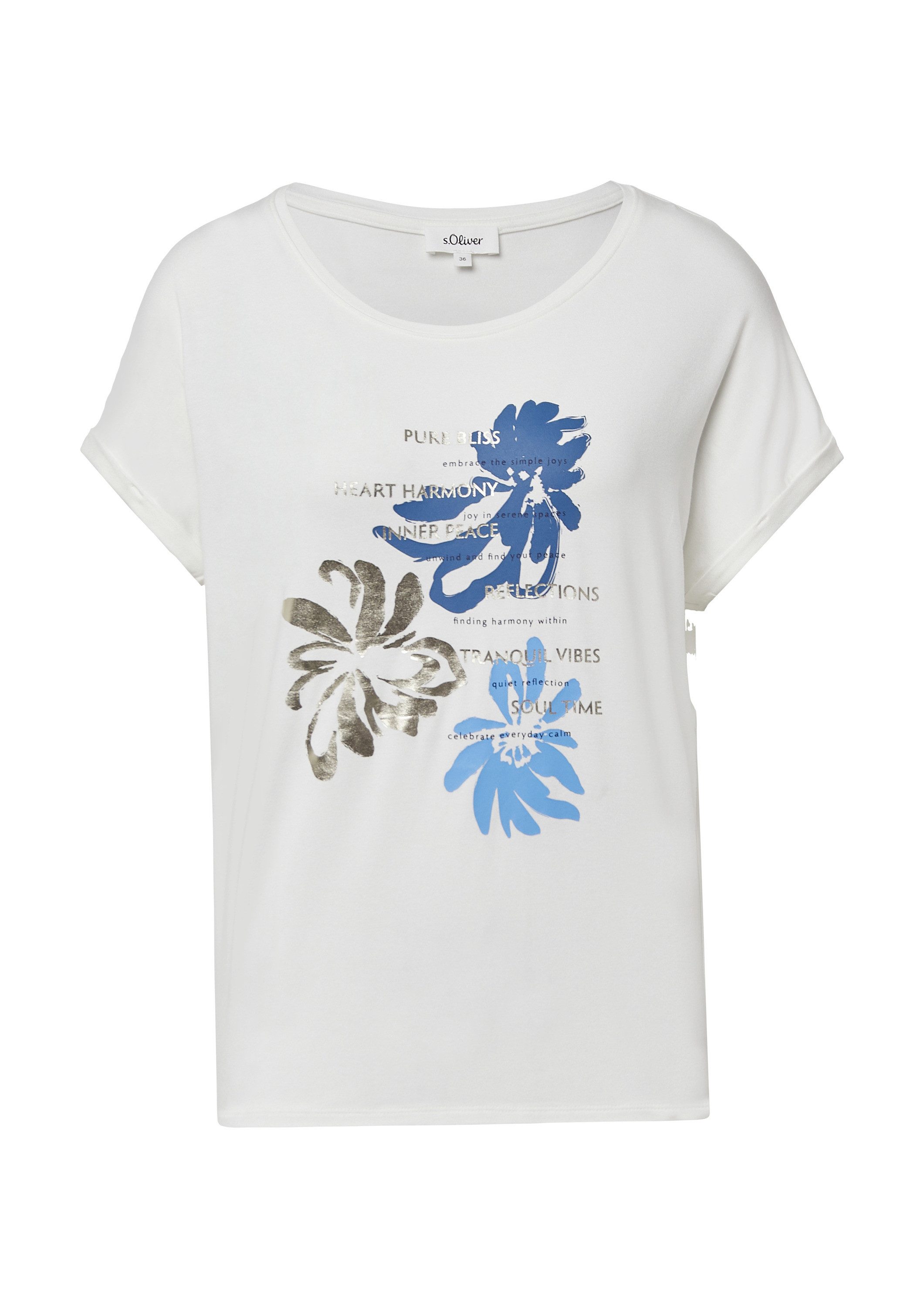 s.Oliver Muscleshirt T-Shirt T-Shirt aus Viskosemix günstig online kaufen