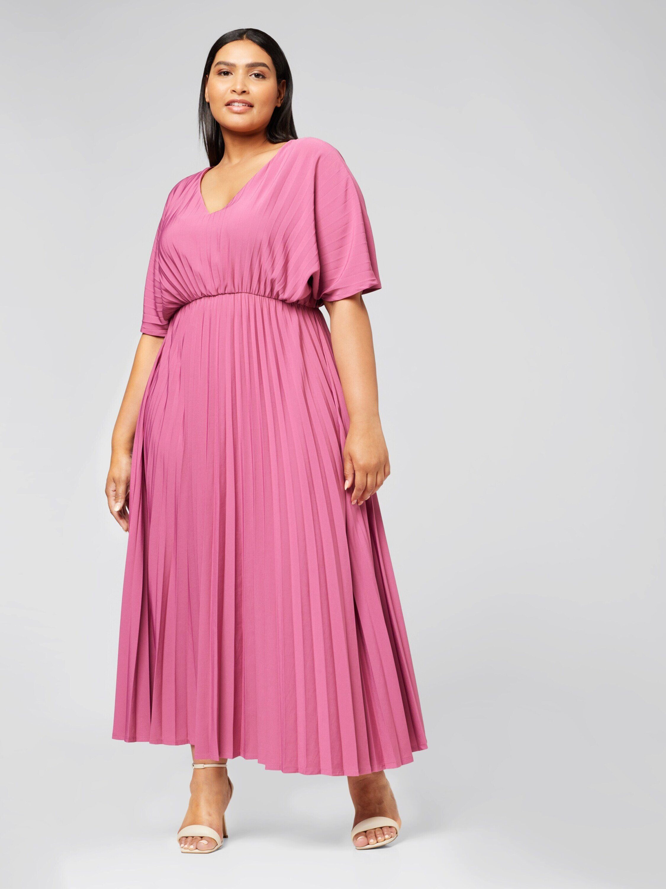Guido Maria Kretschmer Curvy Midikleid Lynelle (1-tlg) Plissee günstig online kaufen