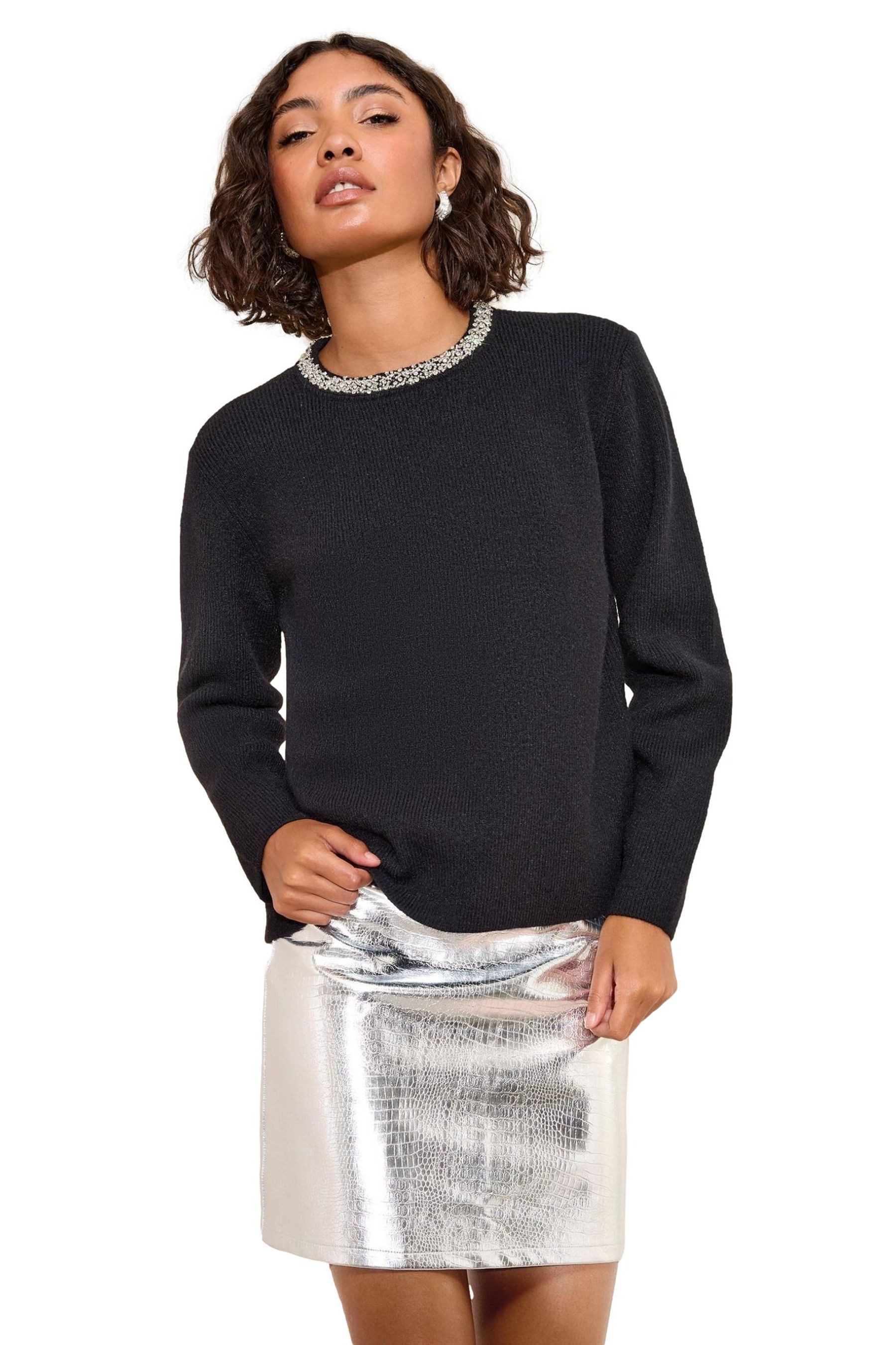 Strickpullover Friends Like These Pullover mit Verzierung